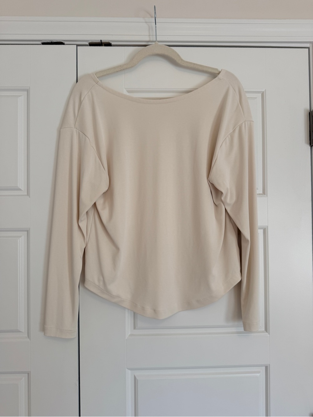 lululemon athletica Softstreme Boatneck Long Sleeve Top - Cream - Picture 7 of 8